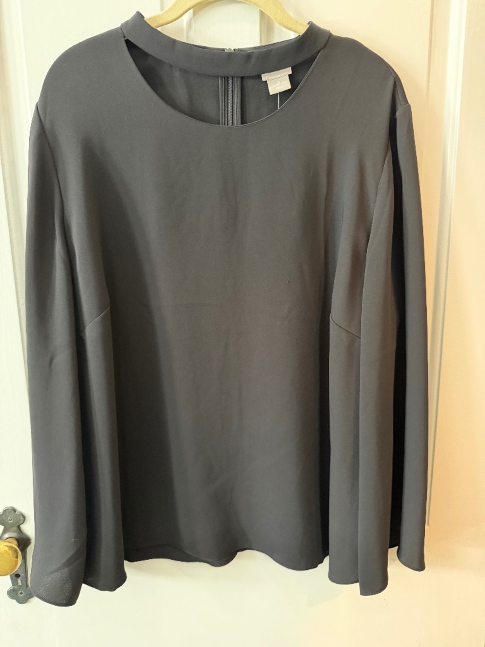 Chicos Fashion Top with Designer Collar